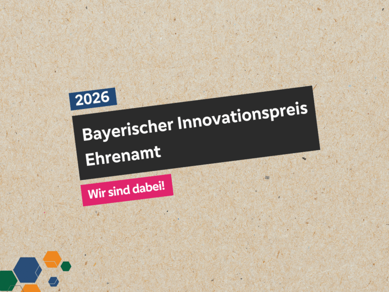 TEAMWERK bewirbt sich für den Bayerischen Innovationspreis Ehrenamt!